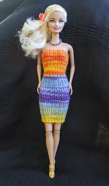 #0100 Blue Metallic Dress