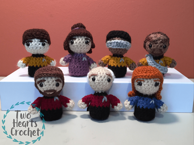 Star Trek: The Next Generation mini amigurumis