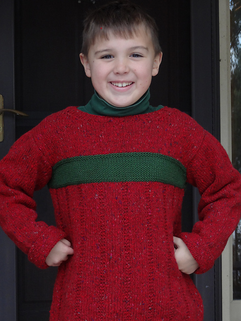 Childs contrast sweater