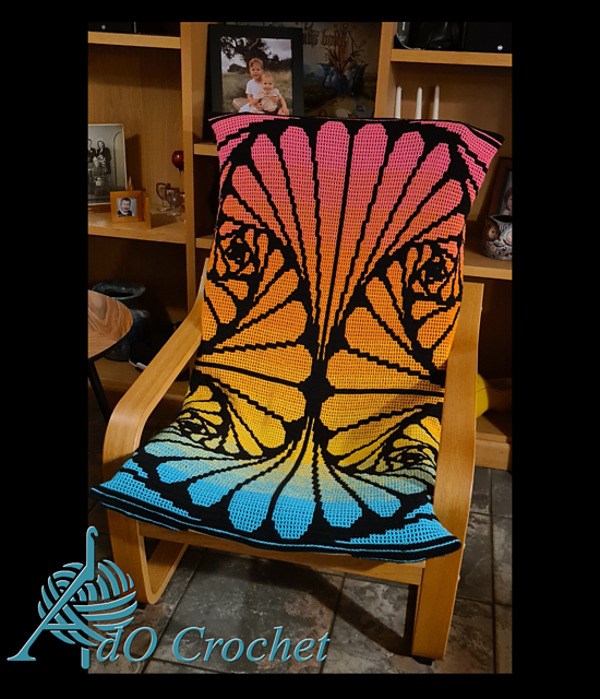 Fibonacci inspired throw