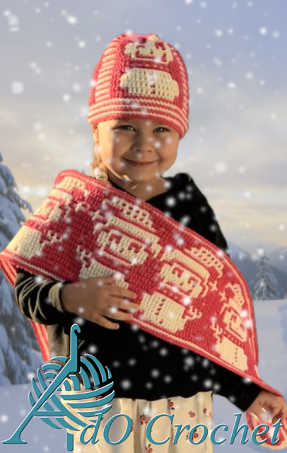 Snowmen Scarf and Beanie