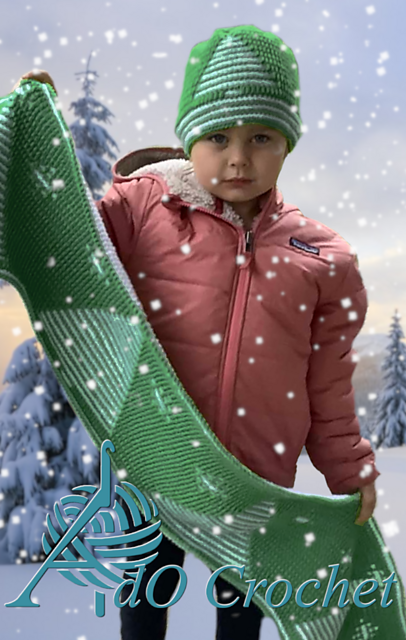 Trees scarf and beanie