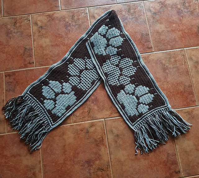 Dog Paws Scarf