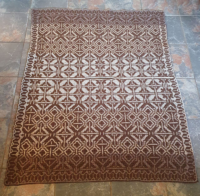 Kaleidoscope throw poncho
