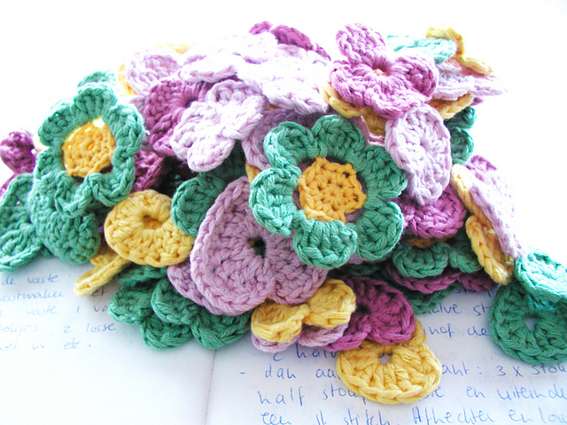 Hearts, flowers and a pattern