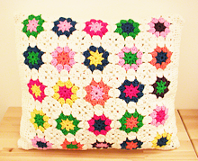 Granny Square Cushion