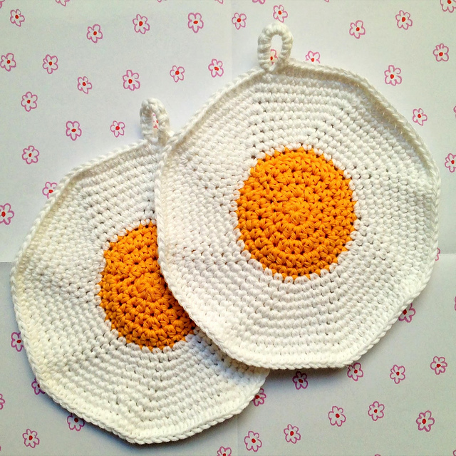Baked Eggs Potholders