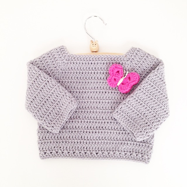 Long sleeved toddler sweater