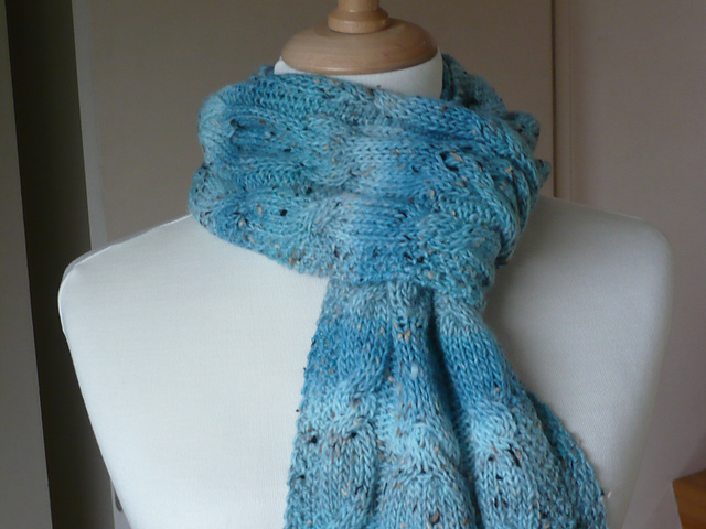 Blue Ice Scarf