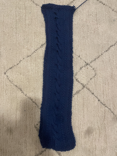 Simple Easy cable scarf