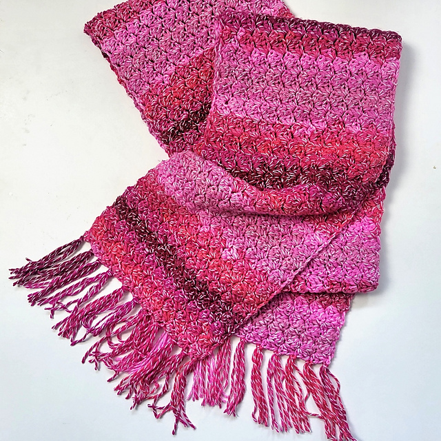 Pink Velvet Scarf