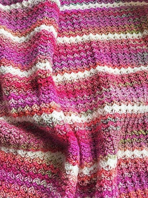 Pink Drift Baby Blanket