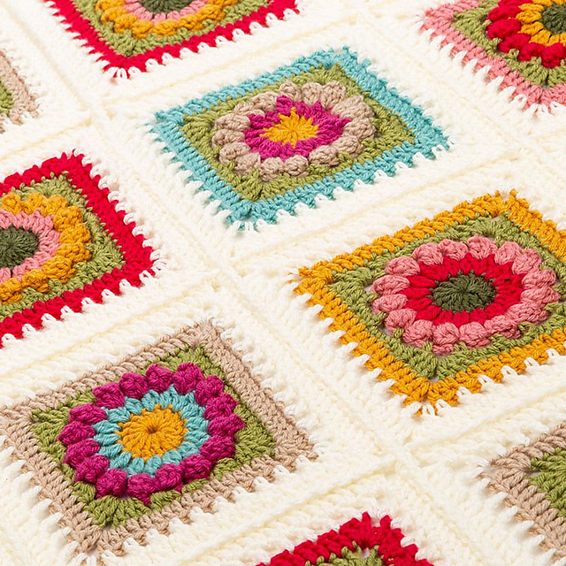 Flower Square Blanket