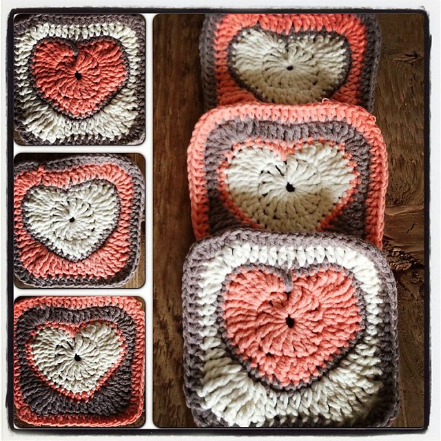 Valentine Heart Granny Square