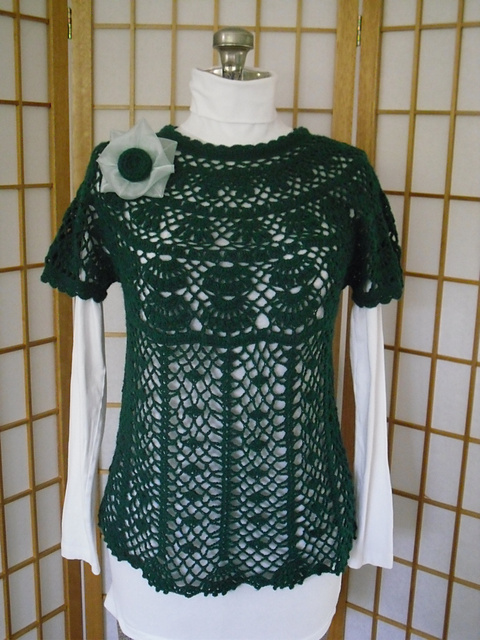 p.54 Lace Yoke Pullover