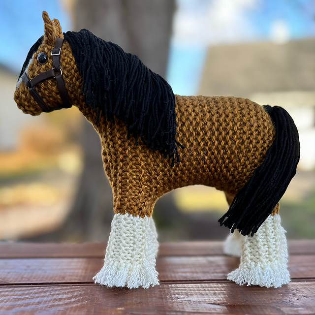 Kit Tapis Au Crochet Vintage – Graph N’ Latch – Clydesdale Horse 37672 MCG Textiles