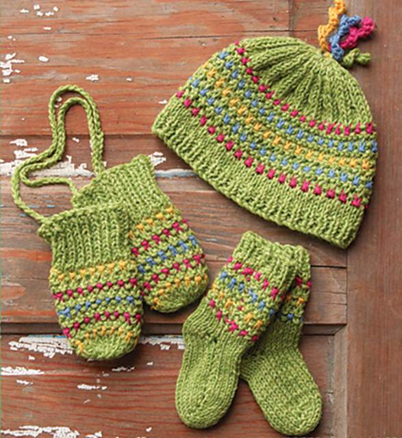 Warm Bunnies Handknit Set