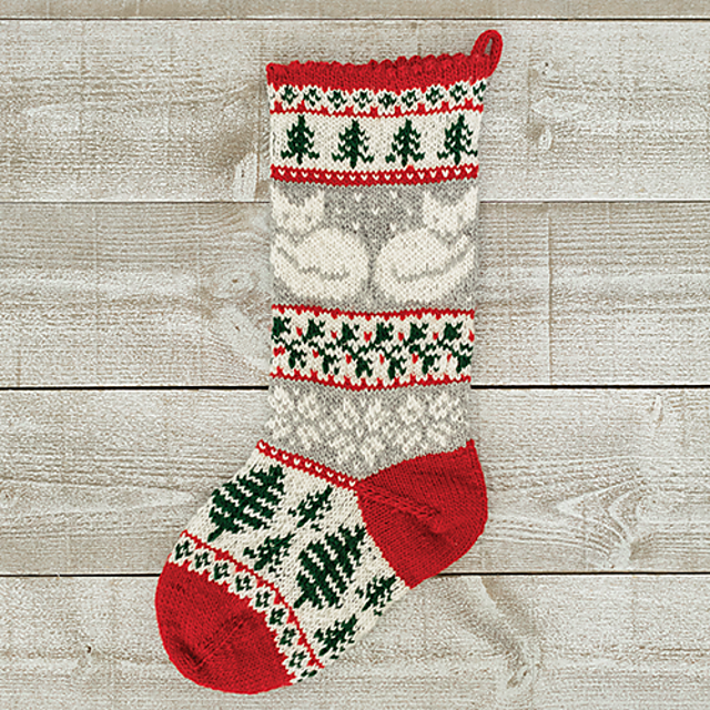Fox & Forest Christmas Stocking