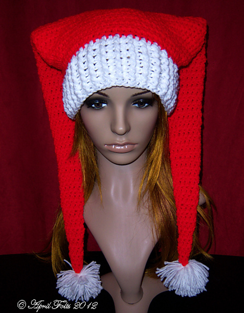 Two Tail Santa Hat