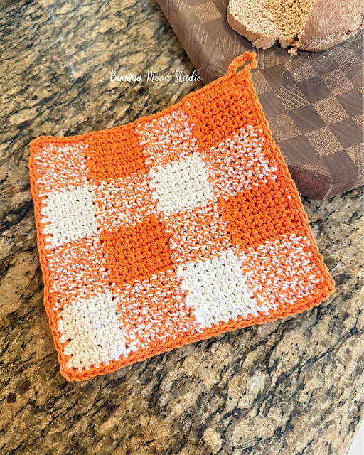 Fall Gingham Hot Pad