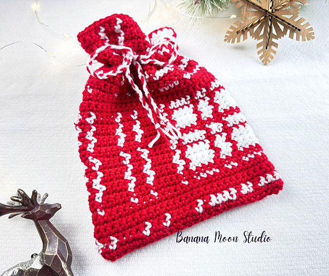 Plaid Christmas Gift Bag