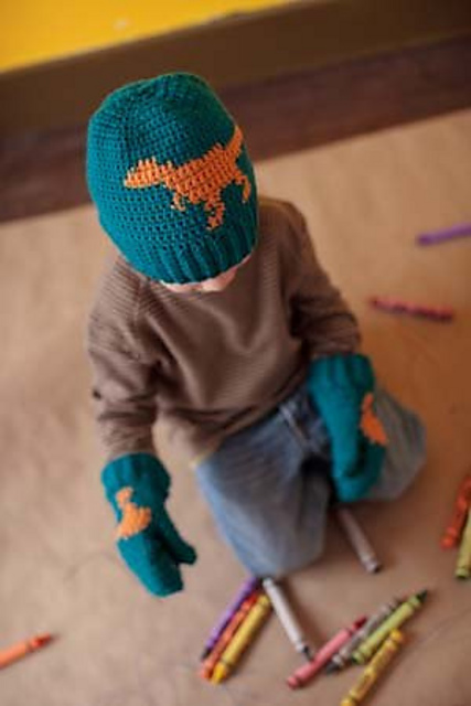 T. Rex Hat and Mitts