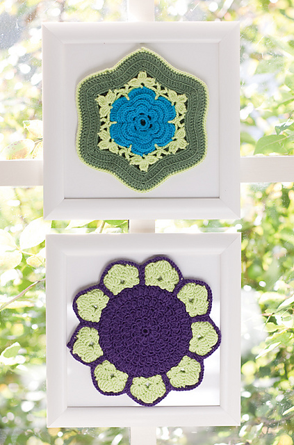 Irish Rose and Sunflower Potholders