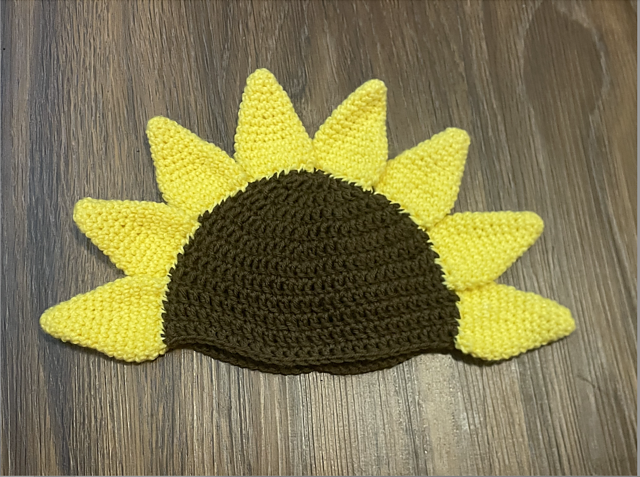 Sunflower Baby Hat 3-6 months