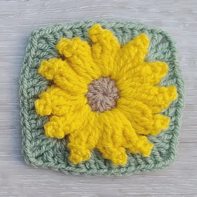 Sunflower Granny Square
