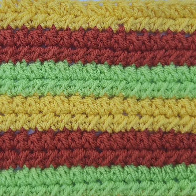 Knotted Half DC Stitch