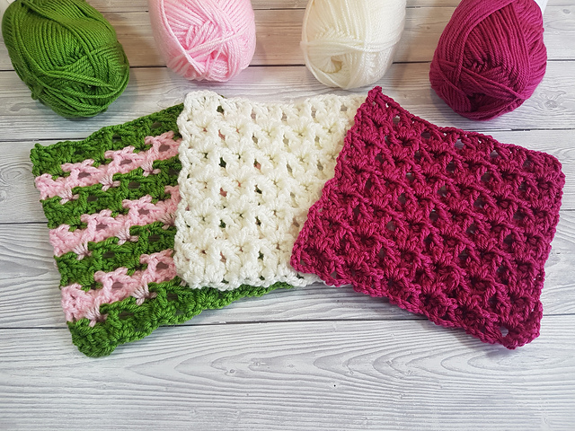 V Stitch Waffle Pot Holders