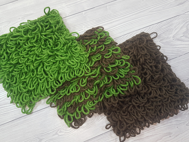 Ravelry: Single Loop Stitch Square pattern by Crafting Happiness