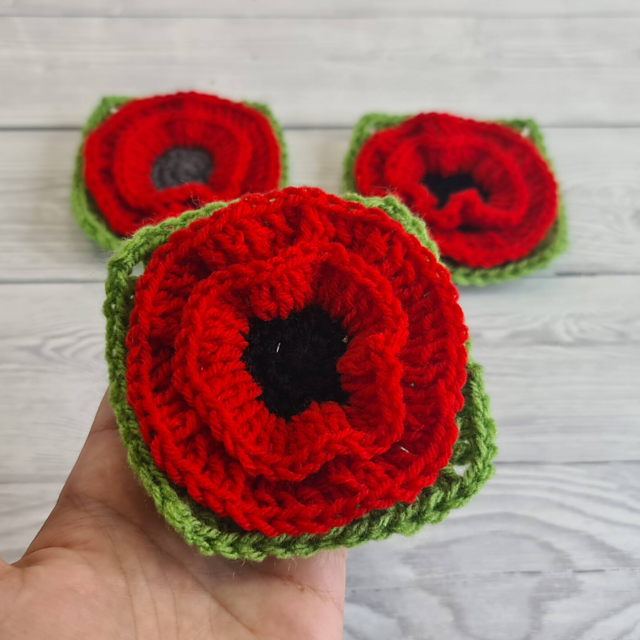 Poppy Flower Square