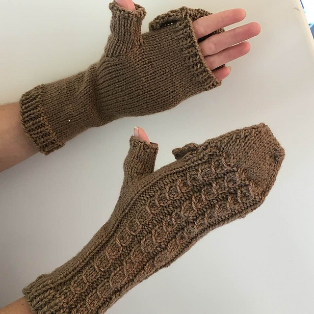 Fingerless Mitten Gloves