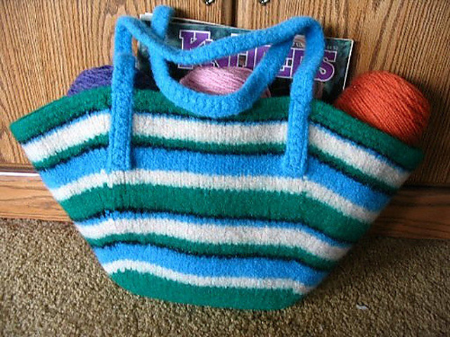 Felted Tote Bag