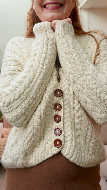 トップス HOLIDAY CABLEKNIT CARDIGAN The Holiday Sweater (inspired by Cameron Diaz in the Movie 
