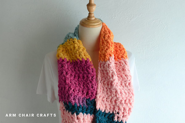 Crochet Blanket Scarf