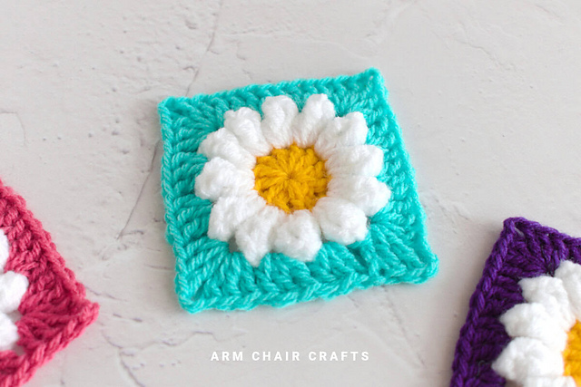 Daisy Granny Square Pattern