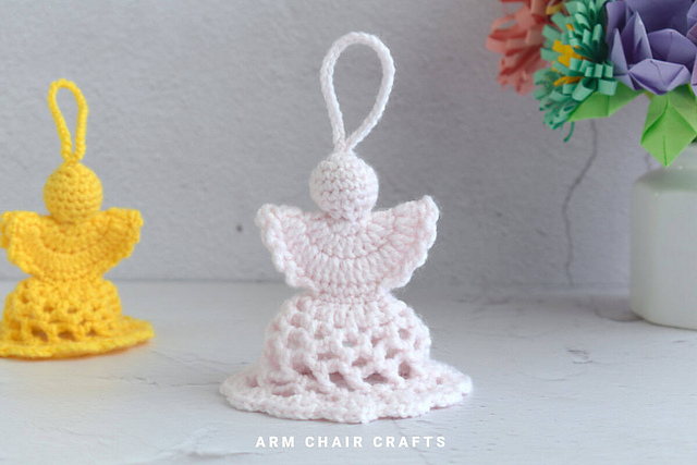 3D Crochet Angel Ornament
