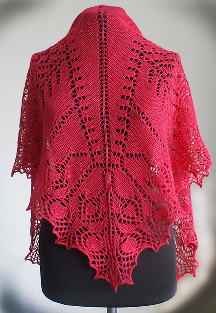 Raspberry Dream Shawl