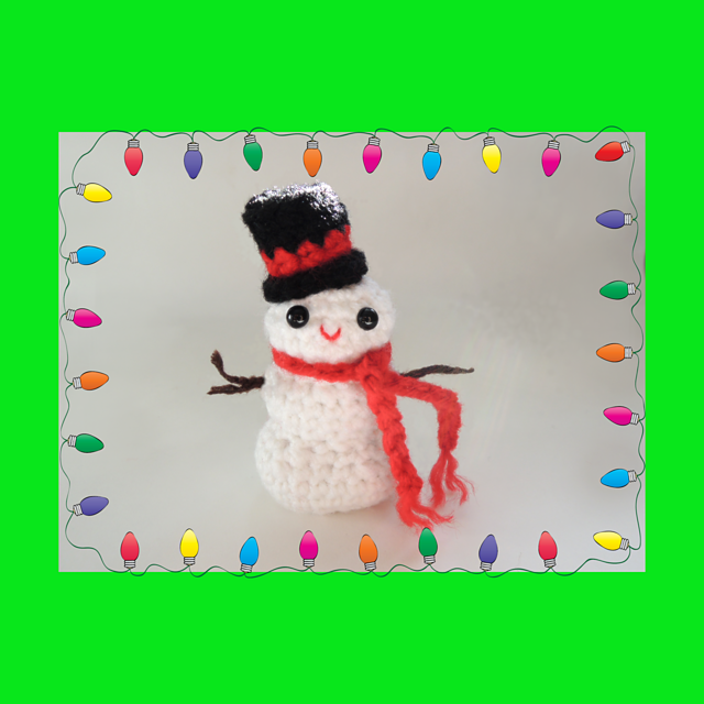 Snowman Finger Puppet