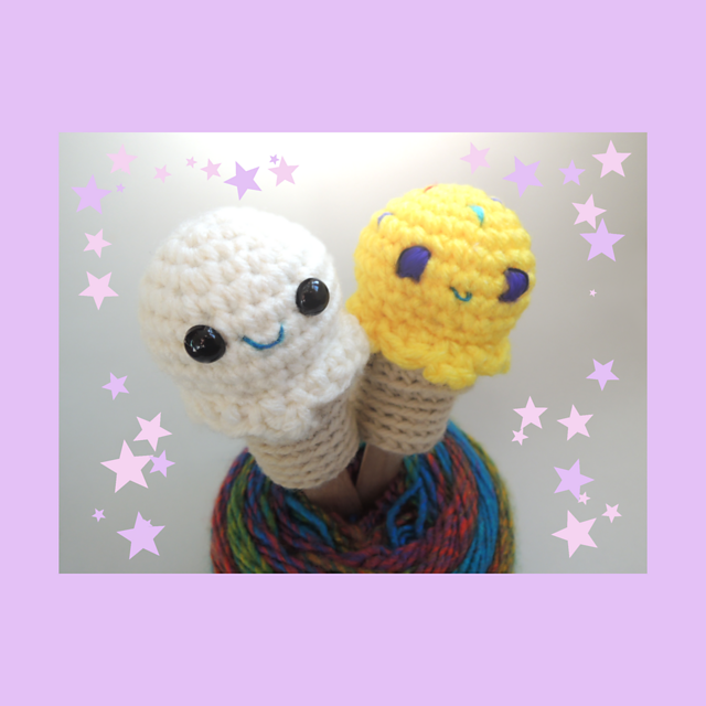 Ice Cream Cone Finger Puppet
