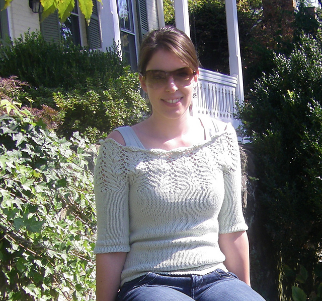 Lace Cowl Neck Pullover Revised