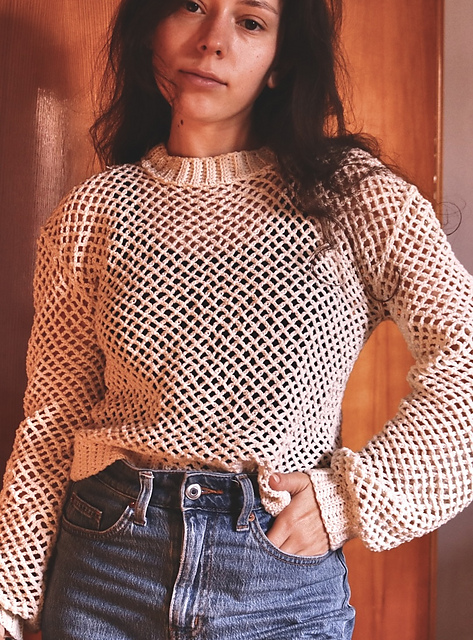 It's Fall Mesh Sweater