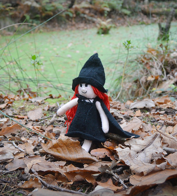 Willow the Witch Knitted Doll