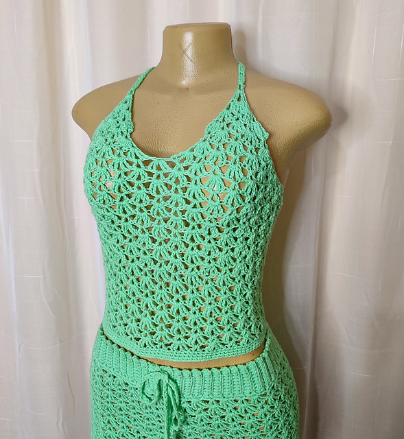 Lacey Shell Stitch Top