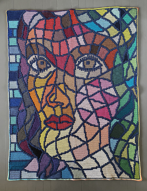 Astrid's Lady Vitreaux blanket