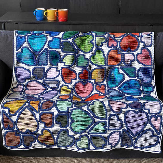 Astrid's Cotton candy blanket