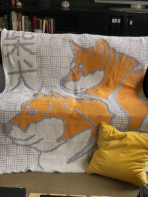 Astrid's Shiba Inu blanket