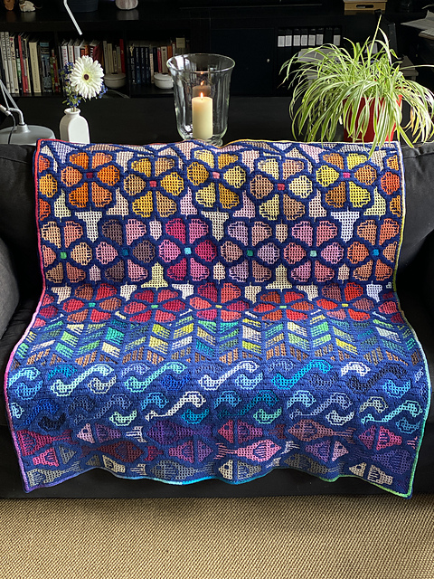 Astrid's Poppy field blanket